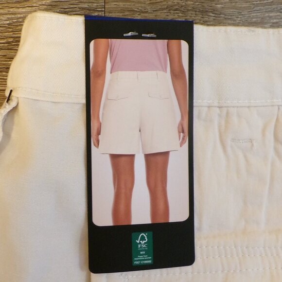 BANANA REPUBLIC Women's NWT Pleat Front Shorts Lot of 2 Tan & Blue Size 10 - Picture 5 of 11